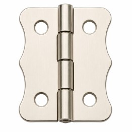 Nikel 100 Adet Papatya Menteşe Düz 40x30 mm - Dekoratif Çerçeve Fener Sandık Kutu Menteşesi