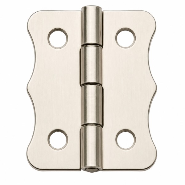 Nikel 100 Adet Papatya Menteşe Düz 36x24 mm - Dekoratif Çerçeve Fener Sandık Kutu Menteşesi