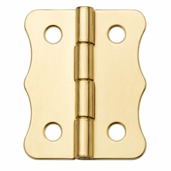 Sarı 100 Adet Papatya Menteşe Düz 36x24 mm - Dekoratif Çerçeve Fener Sandık Kutu Menteşesi