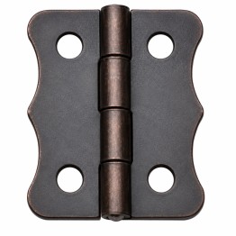 Antik Bakır 100 Adet Papatya Menteşe Düz 30x23 mm - Dekoratif Çerçeve Fener Kutu Menteşesi