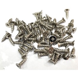 Nikel 1000 Adet Klips Vidası 2,3x7,5 mm YHB, İthal - Konik Başlı Kutu Ayak, Askı, Mini Vida