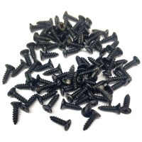 Siyah 1000 Adet Klips Vidası 2,2x6,5 mm YHB - Konik Başlı Kutu, Sandık, Ayak, Askı, Mini Vida