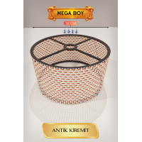 Antik Kiremit Lambader Başlığı 35 CM Mega Boy