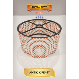 Antik Kiremit Lambader Başlığı 35 CM Mega Boy