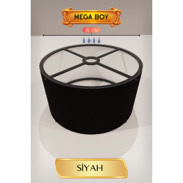 Siyah Lambader Başlığı 35 CM Mega Boy