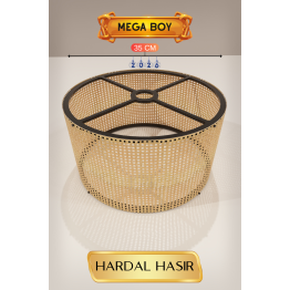 Hardal Hasır Lambader Başlığı 35 CM Mega Boy