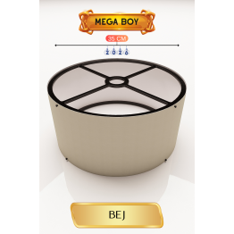 Bej Lambader Başlığı 35 CM Mega Boy