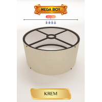 Krem Lambader Başlığı 35 CM Mega Boy