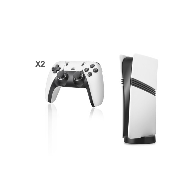 Pro Retro Oyun Konsolu Hdmı Çift Gamepad Seti 128 Gb Hafıza Kartlı 2.4G Kablosuz Beyaz GS5