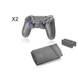 Mını Retro Oyun Stick Hdmı Çift Gamepad Seti 64 Gb Hafıza Kartlı 2.4G Kablosuz Siyah GS5