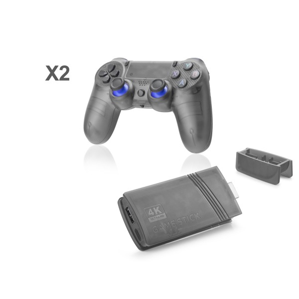 Mını Retro Oyun Stick Hdmı Çift Gamepad Seti 64 Gb Hafıza Kartlı 2.4G Kablosuz Siyah GS5
