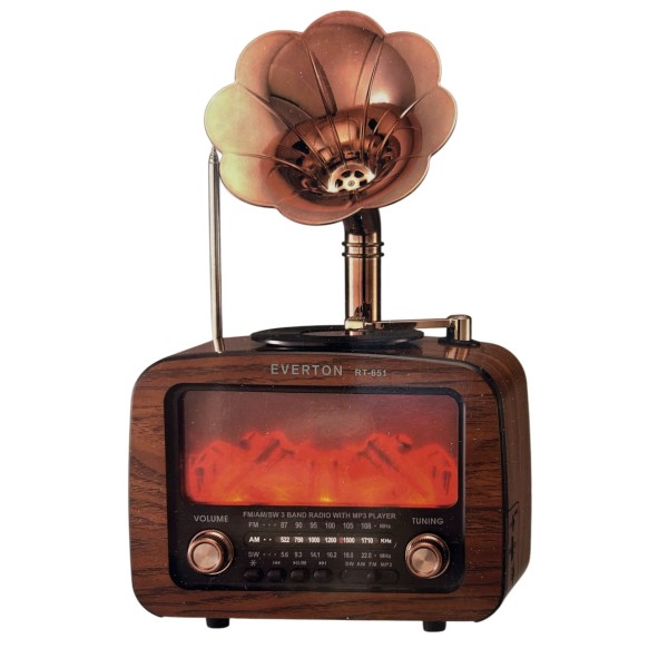 Şömineli Gramofonlu Radyo RT-651
