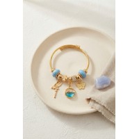 Balık ve Tinker Bell Model Mavi Charmlı Bileklik TJ-BB8721