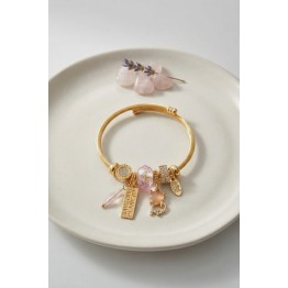 Kedili Model Pembe Charmlı Bileklik TJ-BB8723