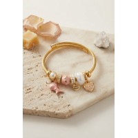 Trex ve Kalp Pembe Charmlı Bileklik TJ-BB8727