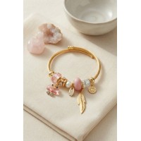 Pembe Model Charmlı Bileklik TJ-BB8737