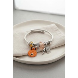 Turuncu Şans Tavşanı Charmlı Bileklik TJ-BB8809