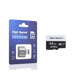 64 Gb Microsdxc Hafıza Kartı U3 V30 A1 Class 10 Adaptörlü HS64GB