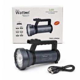 100W Işık Gücü 7.800 Lümen Şarjlı Güvenlik Feneri WT-399