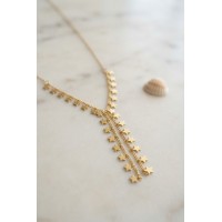 Gold Pirinç Yıldız Model Kadın Kolye TJ-BKO11249