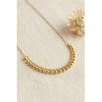 Gold Pirinç Topçuk Model Kadın Kolye TJ-BKO11251