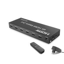 Hdmı Matrix Switch Ses Çıkışlı Kumandalı 4K 60 Hz 2 Giriş 4 Çıkış Siyah HDX1388