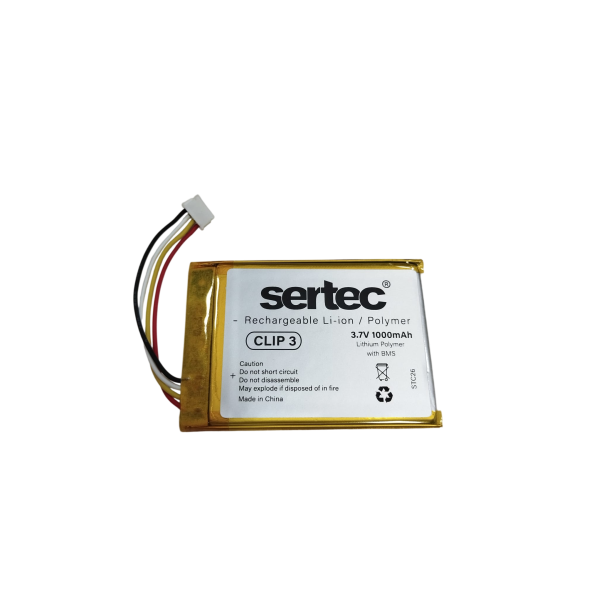 Clip 3 uyumlu 3.7v 1000 mah Soketli Batarya