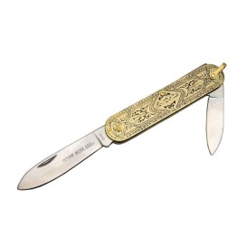 Metal Saplı Sürmene 013 Geleneksel Hediyelik Çakı 14 Cm