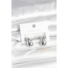 Gümüş Renk Damla Küpe 17 mm TJ-BKP12195
