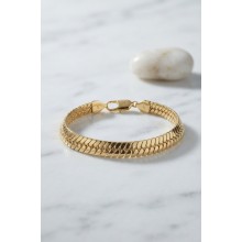 Xuping Gold Renk Yılan Zincir Model Kadın Bileklik TJ-BB8909